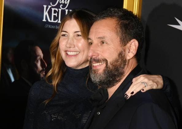 LOS ANGELES, CA - OCTOBER 23: Jackie Sandler and Adam Sandler at the AFI Fest 2025 Premiere of Jay Kelly at TCL Chinese Theatre on October 23, 2025 in Los Angeles, California. Copyright: xJeffreyxMayerx