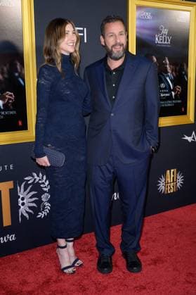 Jay Kelly Premiere - Los Angeles, USA LOS ANGELES, USA. October 23, 2025: Adam Sandler & Jackie Sandler at the AFI FEST premiere for Jay Kelly at the TCL Chinese Theatre. Los Angeles CA USA  Copyright: xPaulxSmith Featureflashx