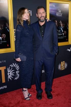 Jay Kelly Premiere - Los Angeles, USA LOS ANGELES, USA. October 23, 2025: Adam Sandler & Jackie Sandler at the AFI FEST premiere for Jay Kelly at the TCL Chinese Theatre. Los Angeles CA USA  Copyright: xPaulxSmith Featureflashx