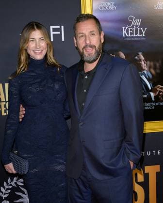 Jay Kelly Premiere - Los Angeles, USA LOS ANGELES, USA. October 23, 2025: Adam Sandler & Jackie Sandler at the AFI FEST premiere for Jay Kelly at the TCL Chinese Theatre. Los Angeles CA USA  Copyright: xPaulxSmith Featureflashx