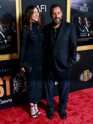 October 23, 2025, Hollywood, California, USA: American actress and former model JACKIE SANDLER and American actor and comedian ADAM SANDLER attend AFI FEST Presented By Red Carpet Premiere of Jay Kelly Hollywood USA - ZUMAb173 20251023_aap_b173_023 Copyright: xBillyxBennightx