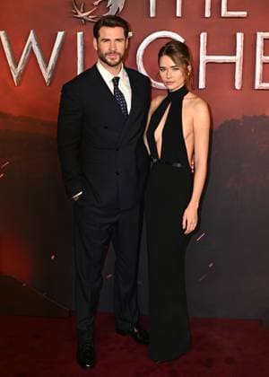 Liam Hemsworth and Gabriella Brooks attends The Witcher Season Four Global Premiere at the Curzon Mayfair in London, England. UK. Thursday 23rd October 2025 Copyright: xJamesxWarrenx THE WITCHER-SEASON 4 GLOBAL PREMIERE 12