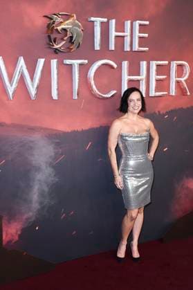 Lauren Schmidt Hissrich at the world premiere of season 4 of the Netflix series The Witcher at Curzon Mayfair London, 23 10 2025 Foto:xS.xVasx xFuturexImagex witcher_5012