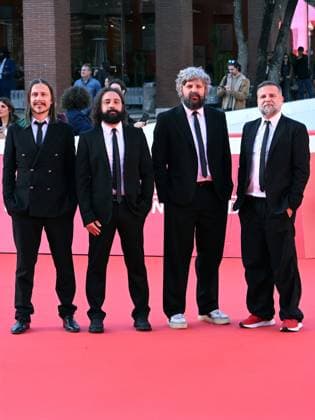 Rome Cinema Fest 2025, day 10 - red carpet Ellroy vs LA In the photo: Calibro 35: Tommaso Colliva, Massimo Martellotta, Enrico Gabrielli, Roberto Dragonetti  Copyright: xMaurizioxD Avanzox xipa-agency.netx xDxAvanzo Landi Provvisionatox IPA_Agency_IPA67014601