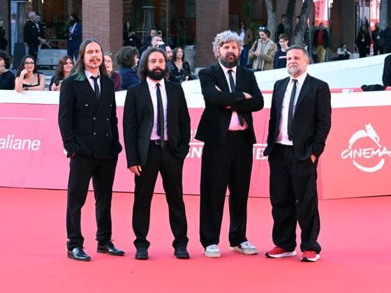 : Rome Cinema Fest 2025, day 10 - red carpet Ellroy vs LA In the photo: Calibro 35: Tommaso Colliva, Massimo Martellotta, Enrico Gabrielli, Roberto Dragonetti  - ZUMAp169 20251024_zea_p169_672 Copyright: xMaurizioxD Avanzox
