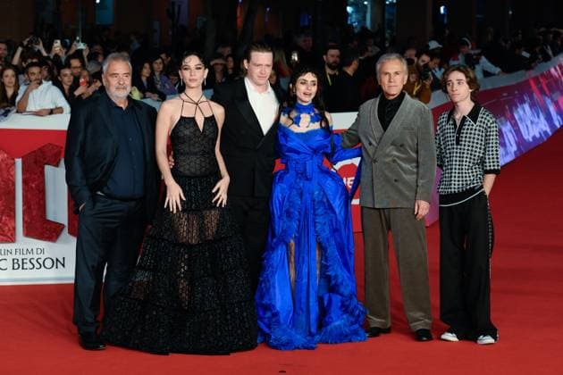News - Festa del Cinema di Roma 2025 Luc Besson, Matilda De Angelis, Caleb Landry Jones, Zoe Bleu Sidel, Christoph Waltz and Raphael Luce attend the red carpet of the movie Dracula  during the 20th Rome Film Fest at Auditorium Parco della Musica on October 24, 2025 in Rome, Italy. Rome Auditorium Parco della Musica Italy Copyright: xFabrizioxCorradettix xLiveMediax LPN_2099001