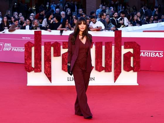 Rome: Rome Cinema Fest 2025, Evening 10 - Red Carpet for the film Dracula. Pictured: Giulia Penna Rome  - ZUMAp169 20251024_zea_p169_991 Copyright: xMarcoxProvvisionatox