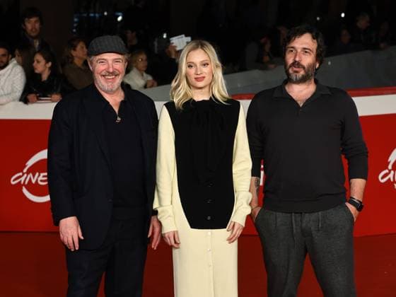 Roma Cinema Fest 2025, evening 10 - Red Carpet Deux Pianos. Pictured are Arnaud Desplechin, Nadia Tereszkiewicz, and Claudio Rapino.  Copyright: xMarcoxProvvisionatox xipa-agency.netx xDxAvanzo Provvisionatox IPA_Agency_IPA67025814