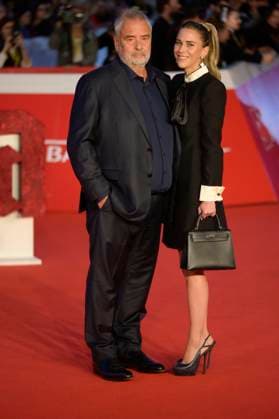 October 24, 2025, Rome, Italy: Luc Besson (L) and Sarah Saldmann (R) attend the red carpet of movie Dracula l amore perduto at Auditorium Parco della Musica during Rome Film fest 2025. Rome Italy - ZUMAs197 20251024_aaa_s197_160 Copyright: xMarioxCartellix