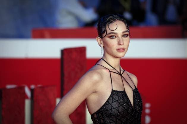 Dracula (Dracula L Amore Perduto) Red Carpet - The 20th Rome Film Festival. ROME, ITALY - OCTOBER 24, 2025: Matilda De Angelis attends the Dracula (Dracula L Amore Perduto) red carpet during the 20th Rome Film Festival at Auditorium Parco Della Musica. Rome RM Italy Copyright: xGennaroxLeonardix