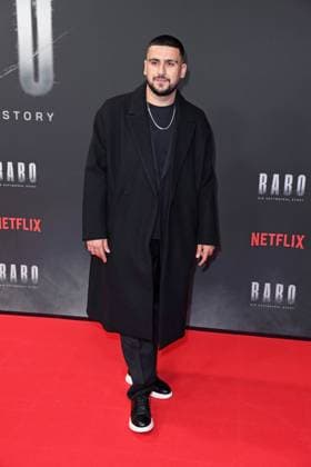 Deniz Ercan at the premiere of the Netflix documentary highlight BABO DIE HAFTBEFEHL STORY at the Astor Film Lounge in Berlin on 24 10 2025