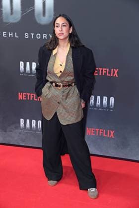 Melissa Khalaj at the premiere of the Netflix documentary highlight BABO DIE HAFTBEFEHL STORY at the Astor Film Lounge in Berlin on 24 10 2025