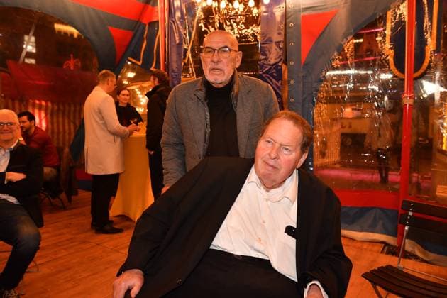 Otto Retzer and Otfried Fischer Roncalli Premiere ARTistART Werksviertel am Ostbahnhof Munich October 24, 2025
