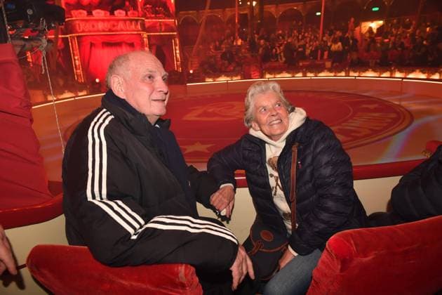 Uli Hoeness with his wife Roncalli Premiere ARTistART Werksviertel at Ostbahnhof Munich October 24, 2025