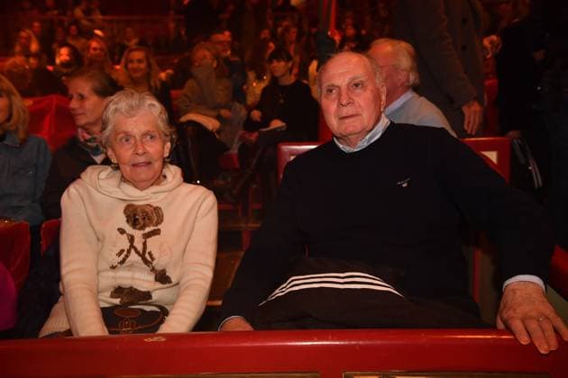 Uli Hoeness with his wife Roncalli Premiere ARTistART Werksviertel at Ostbahnhof Munich October 24, 2025
