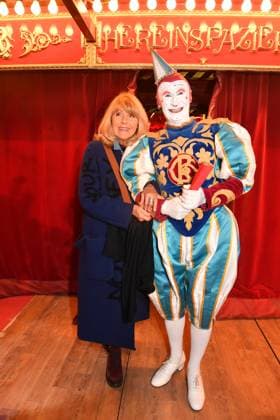 Lena Valaitis with Clown Roncalli Premiere ARTistART Werksviertel at Ostbahnhof Munich October 24, 2025