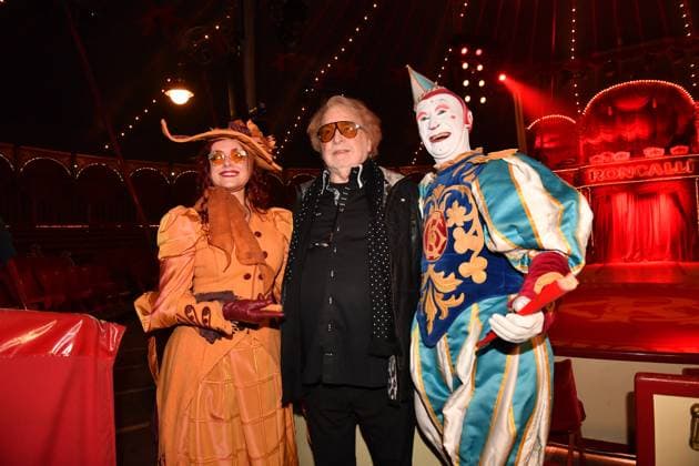 Bernhard Paul with Clown Roncalli Premiere ARTistART Werksviertel at Ostbahnhof Munich October 24, 2025