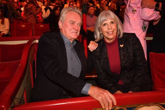 Sepp Maier with his wife Monika Roth Roncalli Premiere ARTistART Werksviertel at Ostbahnhof Munich October 24, 2025
