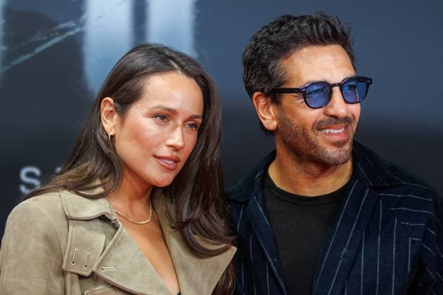 Premiere BABO The Arrest Warrant Story Jessica Riso M Barek and Elyas M Barek at the premiere of the Netflix documentary BABO The Arrest Warrant Story at Astor Film Lounge on 22 10 2025 in Berlin Copyright: xEventpressxKochanx