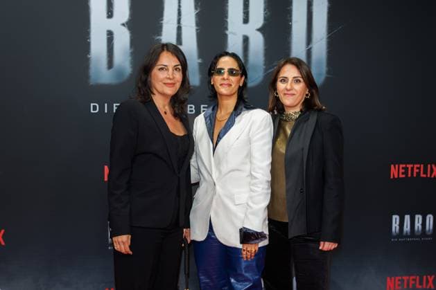 Premiere BABO The Arrest Warrant Story Düzen Tekkal, Tülin Tekkal and Tugba Tekkal at the premiere of the Netflix documentary BABO The Arrest Warrant Story at the Astor Film Lounge on 22 10 2025 in Berlin Copyright: xEventpressxKochanx