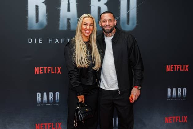 Premiere BABO The Arrest Warrant Story Dominique Eckerlin and Christian Eckerlin at the premiere of the Netflix documentary BABO The Arrest Warrant Story at the Astor Film Lounge on 22 10 2025 in Berlin Copyright: xEventpressxKochanx