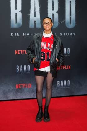 Premiere BABO The Arrest Warrant Story Taneshia Abt at the premiere of the Netflix documentary BABO The Arrest Warrant Story at the Astor Film Lounge on 22 10 2025 in Berlin Copyright: xEventpressxKochanx