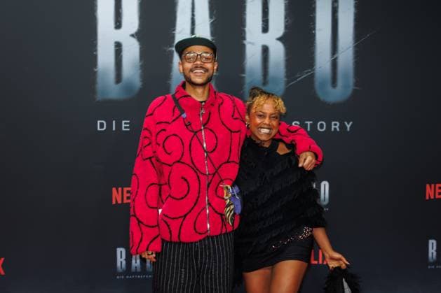 Premiere BABO The Arrest Warrant Story Yallah San and Tsellot Meleese at the premiere of the Netflix documentary BABO The Arrest Warrant Story at the Astor Film Lounge on 22 10 2025 in Berlin Copyright: xEventpressxKochanx