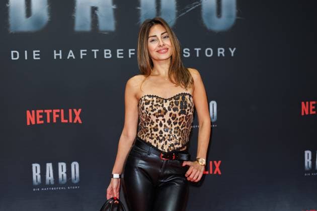 Premiere - BABO - Die Haftbefehl Story - Melisa Gelen bei der Premiere desr Netflix Doku BABO - Die Haftbefehl Story im Astor Film Lounge am 22.10.2025 in Berlin. Copyright: xEventpressxKochanx
