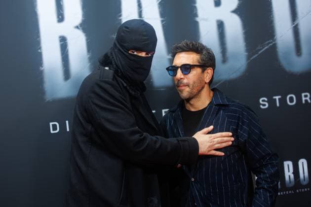 Premiere - BABO - Die Haftbefehl Story - Haftbefehl (Aykut Anhan) und Elyas M Barek bei der Premiere desr Netflix Doku BABO - Die Haftbefehl Story im Astor Film Lounge am 22.10.2025 in Berlin. Copyright: xEventpressxKochanx
