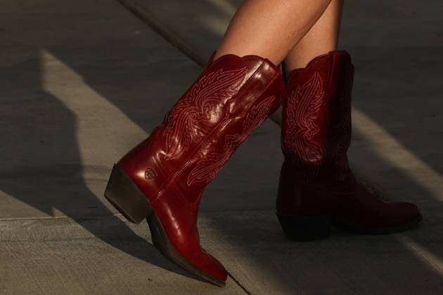 Williamson County Fair And Rodeo In Texas Traditional boots are seen during the Williamson County Fair and Rodeo in Taylor, United States on October 23, 2025. Mexico City Mexico  Copyright: xJakubxPorzyckix originalFilename: porzycki-williams251023_np98q.jpg