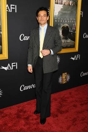 LOS ANGELES, CA - OCTOBER 24: Rami Malek at the AFI Fest 2025 Premiere of Nuremberg at TCL Chinese Theatre on October 24, 2025 in Los Angeles, California. Copyright: xJeffreyxMayerx