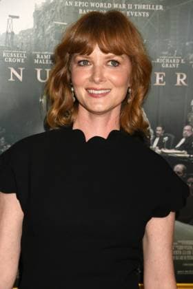 LOS ANGELES, CA - OCTOBER 24: Wrenn Schmidt at the AFI Fest 2025 Premiere of Nuremberg at TCL Chinese Theatre on October 24, 2025 in Los Angeles, California. Copyright: xJeffreyxMayerx