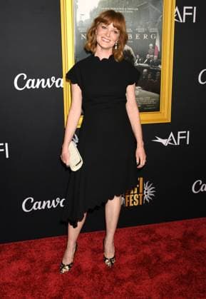 LOS ANGELES, CA - OCTOBER 24: Wrenn Schmidt at the AFI Fest 2025 Premiere of Nuremberg at TCL Chinese Theatre on October 24, 2025 in Los Angeles, California. Copyright: xJeffreyxMayerx