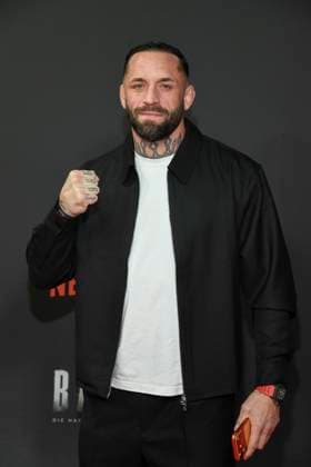 abb Haftbefehl Christian Eckerlin as a guest on the red carpet of the special screening event of the Netflix documentary highlight Babo The Haftbefehl Story at the Astor Film Lounge on 24 10 2025in Berlin Berlin Germany