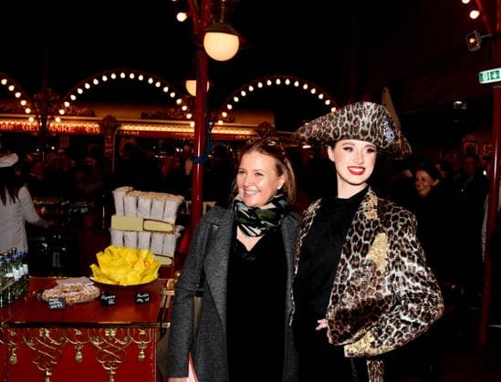 Katharina Boehm Actress with Roncalli Artist Munich 2410 2025 Werksviertel Munich Circus Roncalli Premiere Art is Art Photo Munich