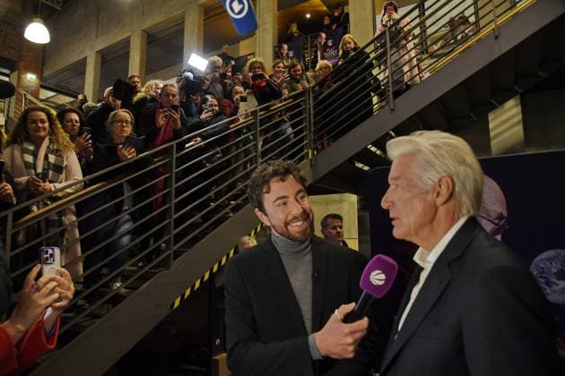 Richard Gere at a special screening of the film WEISHEIT DES GLÜCKS, of which he is executive producer, at the cinema in the Kulturbrauerei in Berlin on 24 10 2025