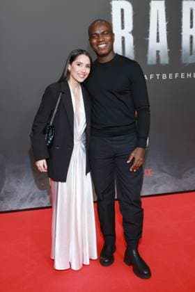24 10 2025, Ferdinand Owusu Ansah aka Frizzo accompanied to the Netflix premiere of Babo Ð The Arrest Warrant Story, Astor Film Lounge, Berlin, Berlin