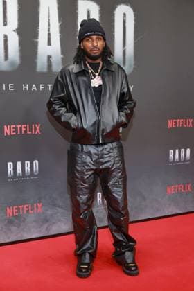 24 10 2025, Reezy Raheem Heid at the Netflix premiere of Babo Ð Die Haftbefehl Story, Astor Film Lounge, Berlin, Berlin