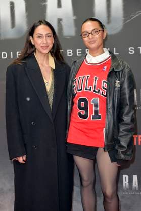 Melissa Khalaj and Taneshia Abt at the special screening of the Netflix documentary Babo The Arrest Warrant Story in the Astor Film Lounge Berlin, 24 10 2025 Foto:xM.xBehrensx xFuturexImagex babo_5078