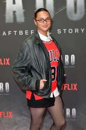 Taneshia Abt at the special screening of the Netflix documentary Babo Die Haftbefehl Story in the Astor Film Lounge Berlin, 24 10 2025 Foto:xM.xBehrensx xFuturexImagex babo_5085