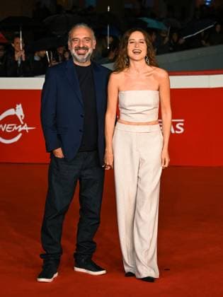Rome: Rome Cinema Fest 2025, evening 11 - Red Carpet screening of the film Tutta la Vita. Pictured: Stefano Bollani, Valentina Cenni Rome  - ZUMAp169 20251025_zea_p169_658 Copyright: xMaurizioxD Avanzox