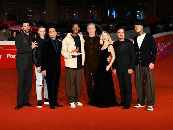 Rome Cinema Fest 2025, evening 11 - Winners Red Carpet. Pictured is the cast of the film 40 SECONDS with the award.  Copyright: xMaurizioxD Avanzox xipa-agency.netx xDxAvanzo Provvisionatox IPA_Agency_IPA67068198