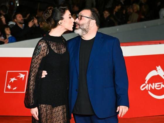 Rome Cinema Fest 2025, evening 11 - Red Carpet for the film The Third Time. Pictured are Sara Baccarini, Massimiliano Bruno, her partner, and her boyfriend.  Copyright: xMaurizioxD Avanzox xipa-agency.netx xDxAvanzo Provvisionatox IPA_Agency_IPA67071947