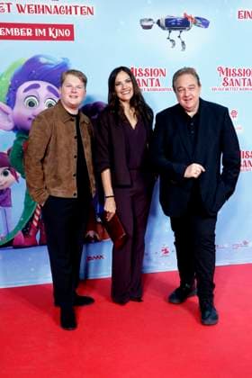 Mission Santa Ein Elf rettet Weihnachten , Premiere at Kino in der Kulturbrauerei, Berlin, 25 10 2025 Julius Weckauf, Bettina Zimmermann and Oliver Kalkofe at a special screening of MISSION SANTA EIN ELF RETTET WEIHNACHTEN at the Kulturbrauerei in Berlin on 25 10 2025 Berlin Kino in der Kulturbrauerei Copyright: xAnitaxBuggex