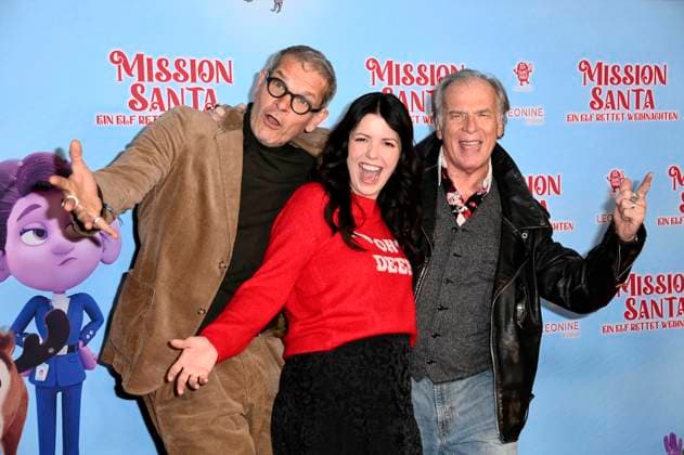 Götz Otto, Malwanne and Wolfgang Fierek at the premiere of the feature film Mission Santa An Elf Saves Christmas at the KulturBrauerei cinema in Berlin, 25 10 2025 Foto:xN.xKubelkax xFuturexImagex santa_5037
