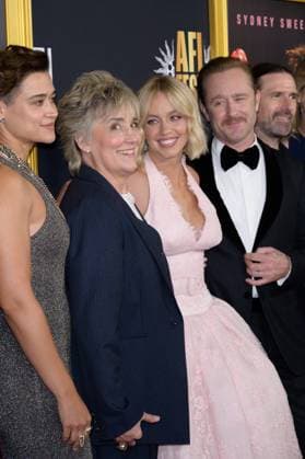 Christy Premiere - Los Angeles, USA LOS ANGELES, USA. October 25, 2025: Katy O Brian, Christy Martin, Sydney Sweeney & Ben Foster at the AFI FEST premiere for Christy at the TCL Chinese Theatre. Los Angeles CA USA  Copyright: xPaulxSmith Featureflashx