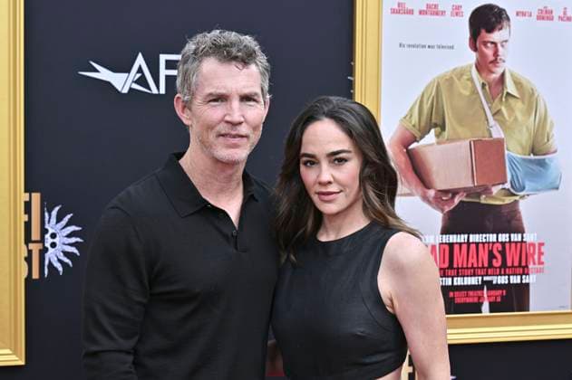 Shawn Hatosy with wife Kelly Albanese at the premiere of the movie Dead Man s Wire at the 39 AFI Fest 2025 at the TCL Chinese Theatre Los Angeles, 25 10 2025 Foto:xD.xStarbuckx xFuturexImagex wire_5034