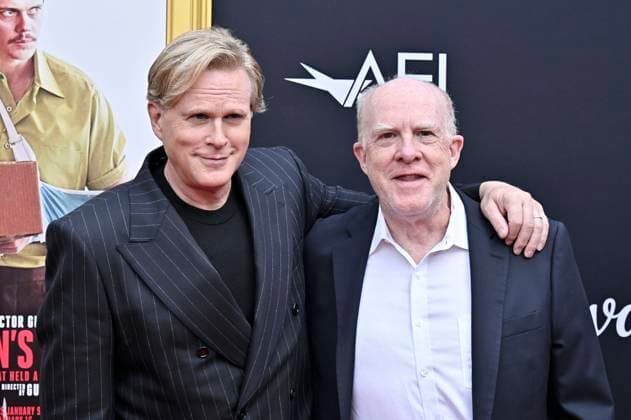 Cary Elwes with brother Cassian Elwes at the premiere of the movie Dead Man s Wire at the 39 AFI Fest 2025 at the TCL Chinese Theatre Los Angeles, 25 10 2025 Foto:xD.xStarbuckx xFuturexImagex wire_5059