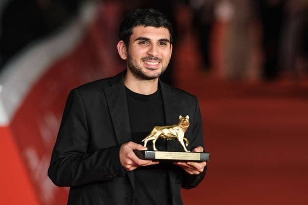 Closing Ceremony red carpet during the 20th Rome Film Fest in Italy. 25 October 2025 Alberto Palmiero poses with the Poste Italiane Best First Feature Award for Tienimi Presente during the Closing Ceremony red carpet during the 20th Rome Film Festival at Auditorium Parco Della Musica in Rome. 25 October 2025, Credit:Davide Di Lalla - Unicode Images Avalon Italy, Rome, Auditorium Parco della Musica  Copyright: xDavidexDixLallax-xUnicodexImagesx xAvalonx 1048264985