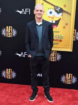 October 26, 2025, Hollywood, California, USA: American animator, writer, storyboard artist, director, comedian, and producer DEREK DRYMON attends AFI FEST Presented By Red Carpet Premiere of The Spongebob Movie: Search For Squarepants Hollywood USA - ZUMAb173 20251026_aap_b173_007 Copyright: xBillyxBennightx